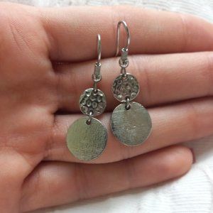 Casual Boho Chic Faux Silver Earrings